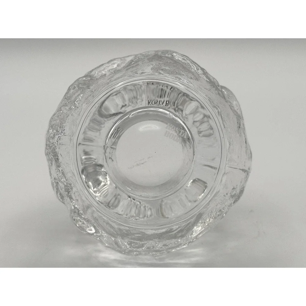 Kosta Boda Clear Glass Votive Candle Holder — Scandinavian 